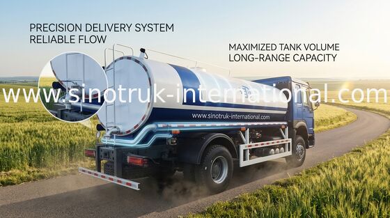 HOWO SINOTRUK 水タンク トラック 300HP トランク輸送