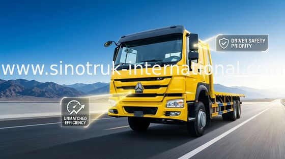LHD ZZ1257S4641W 371HP 7.65mの長いベッドの貨物トラック