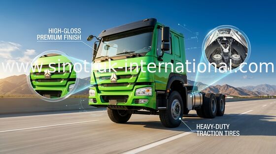Dropsideの貨物トラックのシャーシSINOTRUK HOWO ZZ1257N4341Wの緑の貨物自動車車