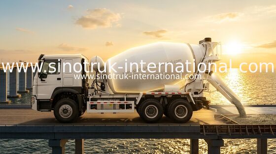 SINOTRUK HOWO 6×4 10ホイール コンクリートミキサートラック 400 HP 高効率LHD
