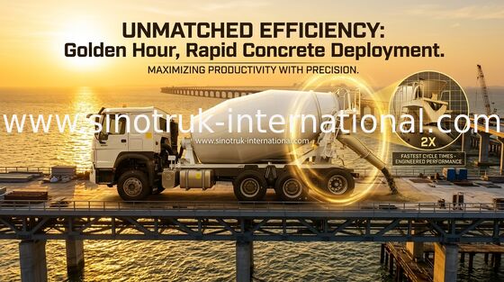 シノトルク ホウ コンクリートミキサートラック 10-20CBM 6 x 4ユーロ 380HP 建設