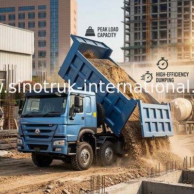 ターパートラック SINOTRUK HOWO 380HP 12ホイール LHD 31 トン 20-30CBM ZZ3317N3567B1R