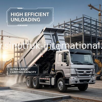 ターパートラック SINOTRUK HOWO 400HP 12ホイール LHD 40トン 30CBM ZZ3317V3567B1