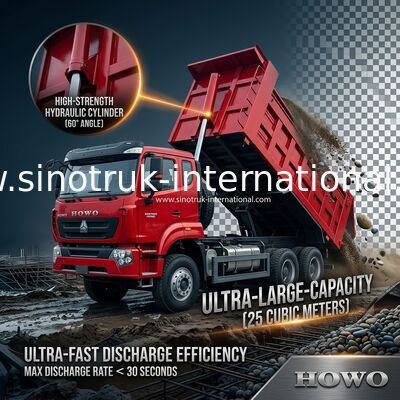 シノトルクホハン 新型ホウ 6X4 RHD 10輪 タンパウリン強化ハードバックドア