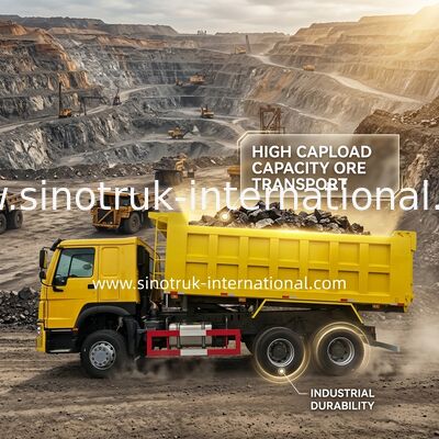 SINOTRUK HOWOのダンプカーのダンプ トラックLHD 6×4 400HP 20CBM