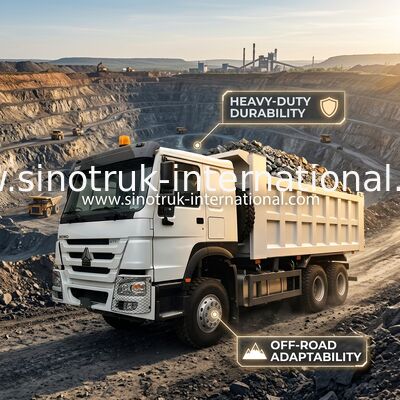 SINOTRUK HOWOのダンプカーのダンプ トラックLHD 6×4 371HP 20CBM