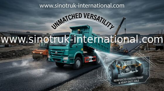 右の運転者10の車輪のSinotrukのダンプカー トラック、頑丈なダンプ トラック