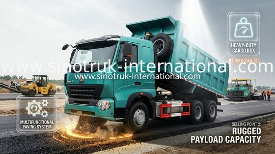 SINOTRUK HOWO A7の構造のダンプカーのダンプ トラック6 x 4 290HPイン・ブルー色