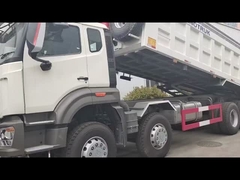 SINOTRUK HOWOの頑丈なダンプカーのダンプ トラック前部持ち上がる8×4 RHD