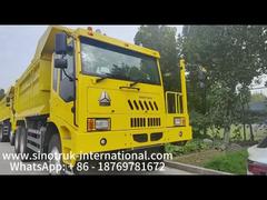 430HPエンジン6x4ドライブモデルと底厚16mmのカーゴボックスを備えたSinotruk鉱山ダンプトラック