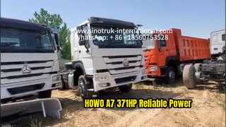 中古 HOWO A7 6x4 トラクター トラック レビュー 371HP ヘビーデューティーパワー