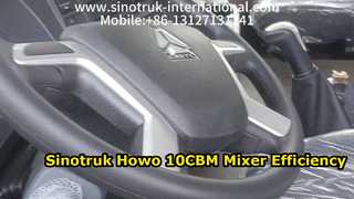 Sinotruk Howo 10CBM コンクリート ミキサー トラック高性能