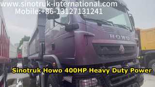 Sinotruk Howo 400HP ダンプカー ヘビーデューティ パフォーマンス
